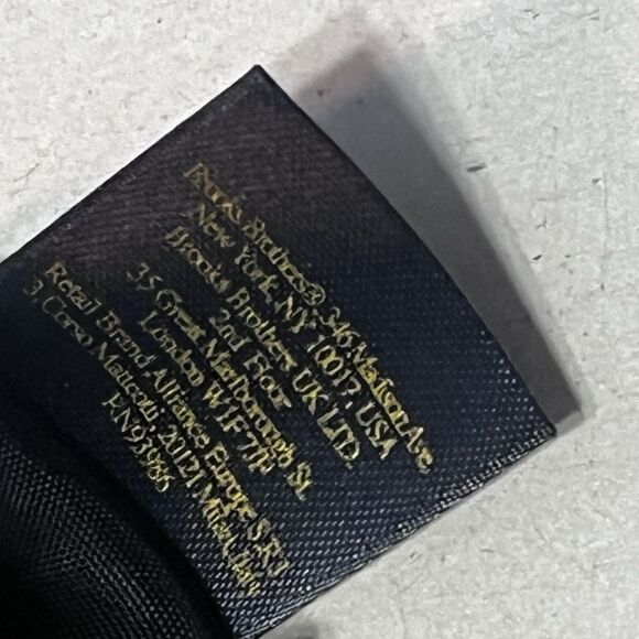 Brooks Brothers Blue Gold & White Stripe Men's Classic Tie EUC - Picture 6 of 7